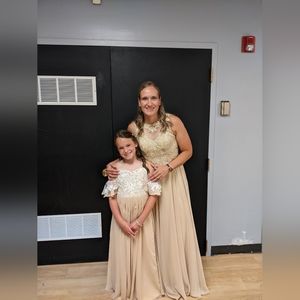 JJ's House Champagne Bridesmaid's Dress Size 8